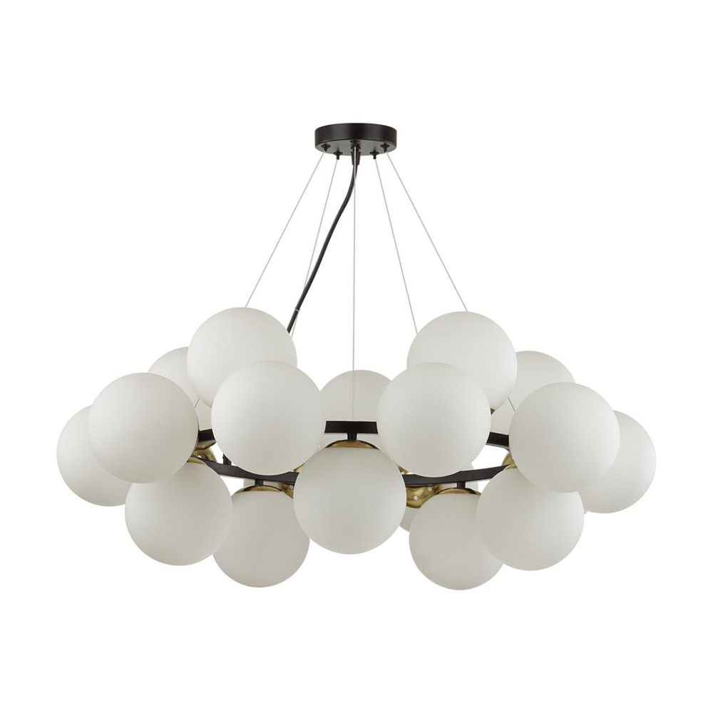 6508/20 MODERNI LN26 170 чёрный, белый, бронза Люстра E14 20*40W 220V MELONA