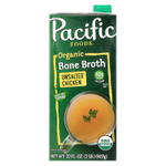 Pacific Foods, органический костный бульон, несоленый куриный, 907 г (32 жидк. унции)