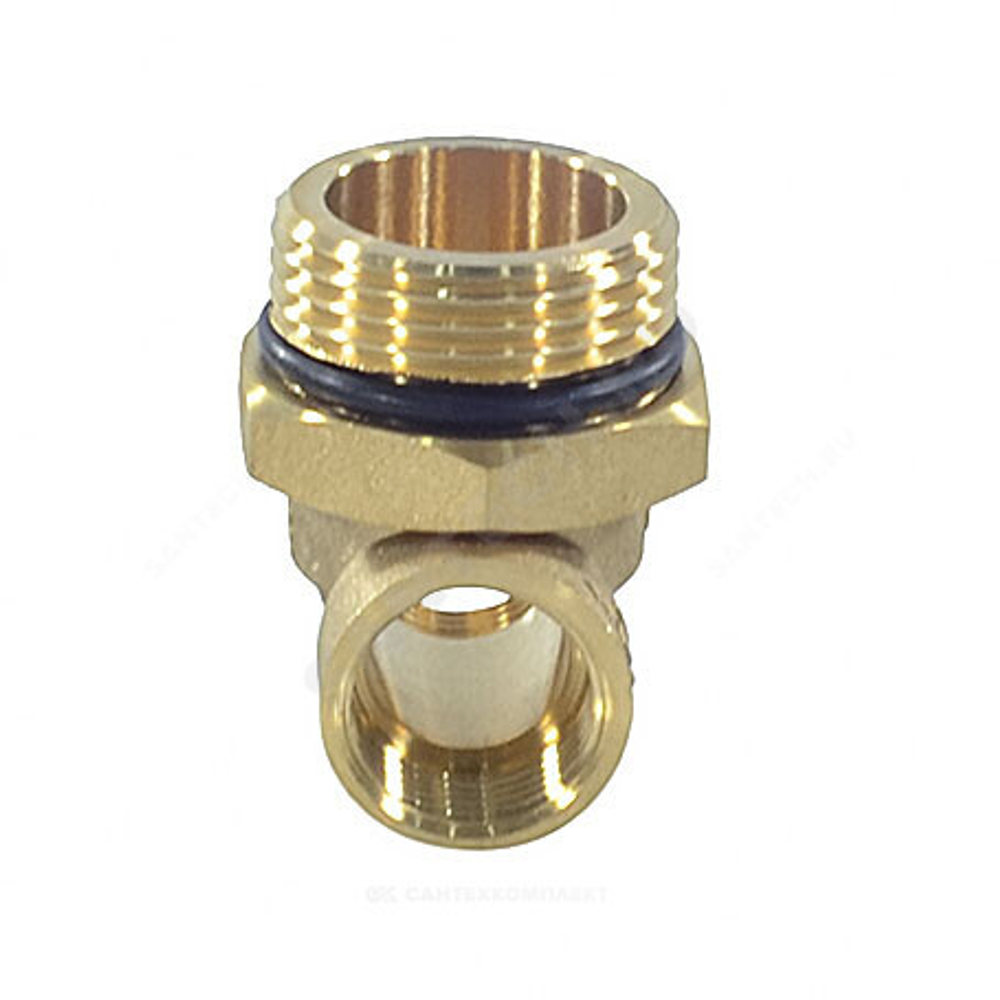 Тройник коллекторный латунь 1"х1/2"х1/2" Апогей 340001