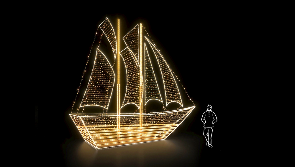 светодиодная конструкция "Корабль"