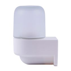UWL-K03R 60W-E27 IP65 WHITE Светильник влагозащищенный под лампу Е27. угловой. для бань и саун. до +125С. Цвет корпуса белый. ТМ Uniel