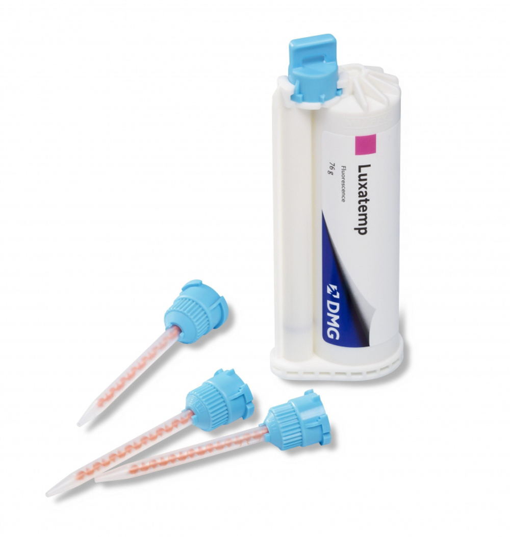 LUXATEMP Automix PLUS A2 (76 г, 15 наконечников) для изготовления коронок и мостов (110402), DMG