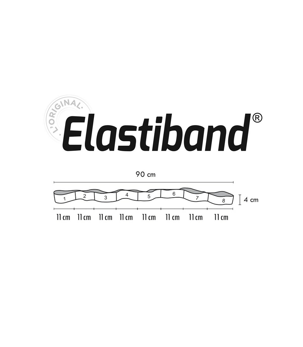 Эспандер Sveltus Elastiband Original 10 кг красный, постер/ упаковка