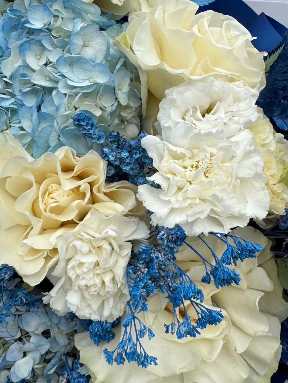 Авторский букет в стиле "Гжель"