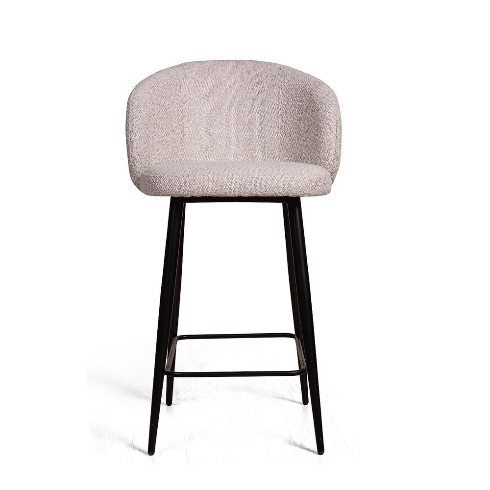 Стул полубарный Vito, букле серый / опора конус