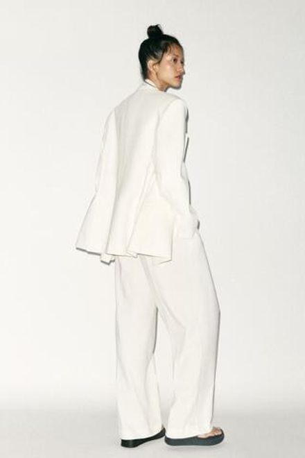 ZARA БЛЕЙЗЕР ОВЕРСАЙЗ, БЕЛЫЙ