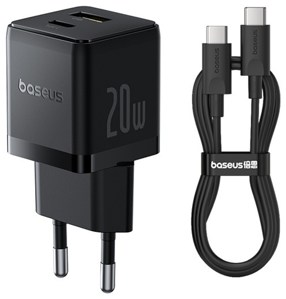 Зарядное устройство Baseus Palm USB Type-C, USB черный