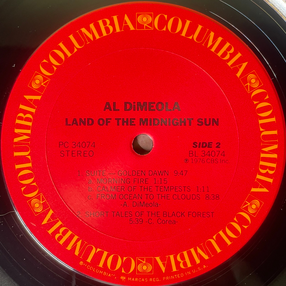 Al Di Meola ‎– Land Of The Midnight Sun (США 1976г.)