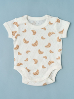 Боди "Круассаны" и шортики, Крем/бежевый