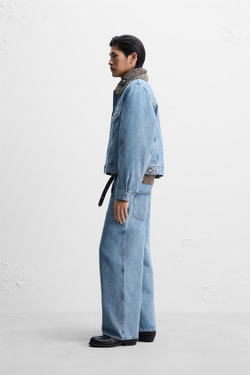 ZARA X NANUSHKA ДЖИНСОВАЯ КУРТКА, СИНИЙ