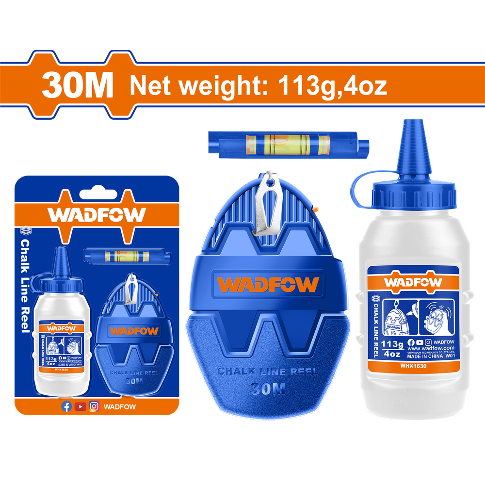 Шнур-отвес малярный WADFOW WHX1630 30 м