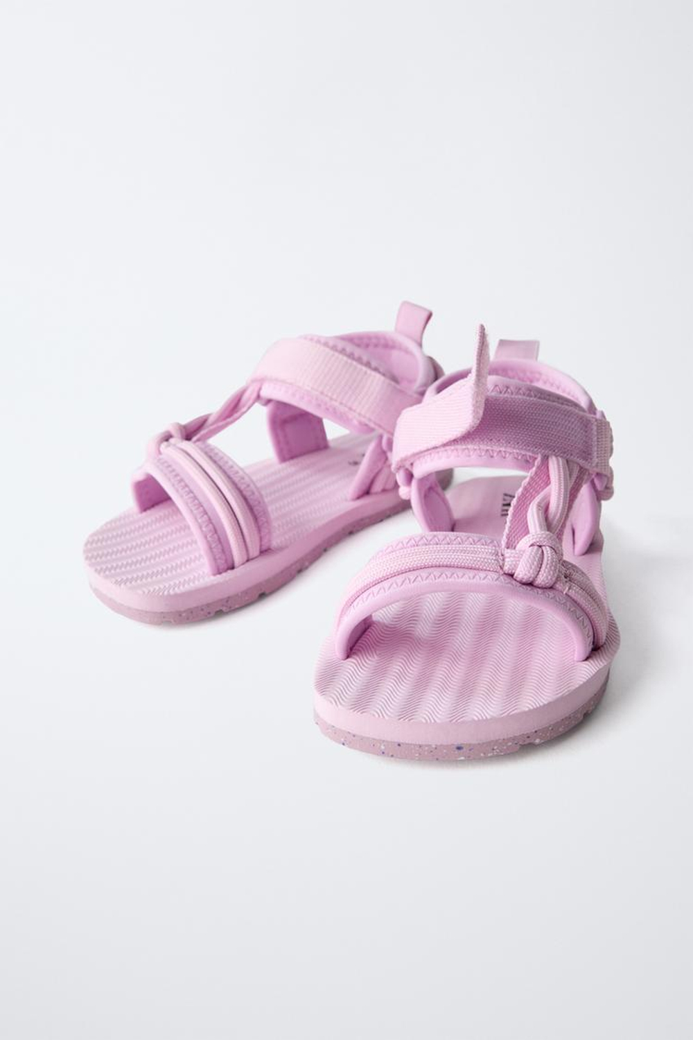 ZARA САНДАЛИИ М РЕМЕШКАМИ, ЦВЕТ МАЛЬВЫ