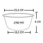 Набор "efox" из 2 мисок на подставке из нержавеющей стали.