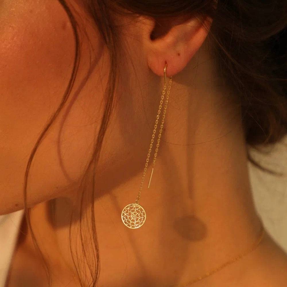 Серьги TIBEKA позолота