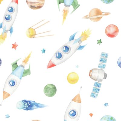 ракеты акварель