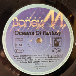 Винтажная виниловая пластинка LP Boney M Бони М Oceans Of Fantasy (Германия 1979) Let It All Be Music