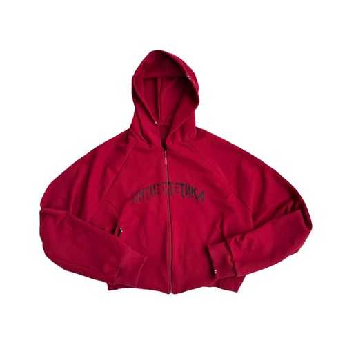Зип-худи "Антиэстетика" red