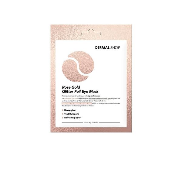 Dermal Shop Rose Gold Glitter Foil Eye Mask- Патчи 1 шт