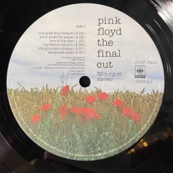 Винтажная виниловая пластинка LP Pink Floyd The Final Cut (Japan 1983) (Obi) The Post War Dream