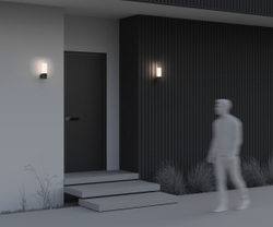 Уличный настенный светильник Outdoor O418WL-01B