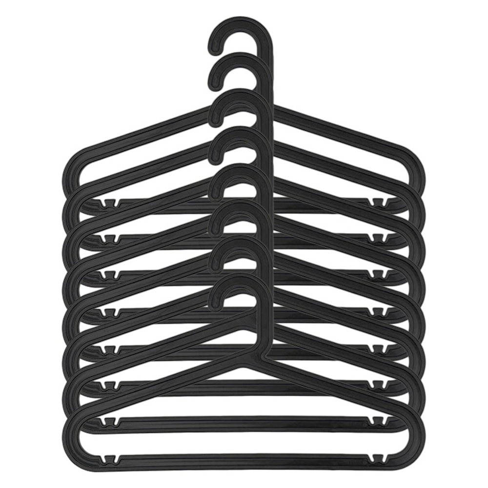 Набор вешалок (плечики) Docksta 8 шт, черный, полипропилен