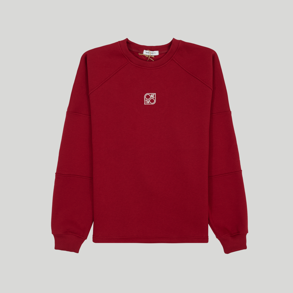 Raglan Sweatshirt Red Dahlia