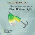 Блесна для рыбалки вращающаяся BLUE FOX Vibrax Northern Lights