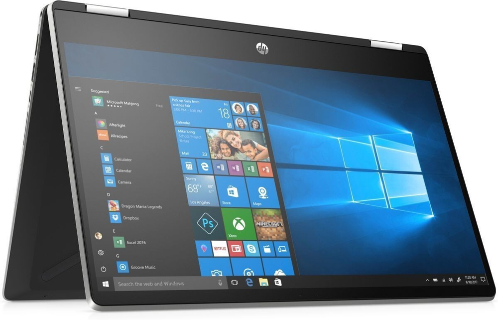 Ноутбук HP Pavilion x360 14-dh1015ur 14; 1920x1080 (Full HD) сенсорный/ Intel Core i5 10210U, 1600 МГц/ 8 Гб DDR-4/ 256 Гб SSD/ Intel UHD Graphics, Wi-Fi/ Bluetooth, Cam/ Windows 10 Home / серебристый 1B2Q9EA