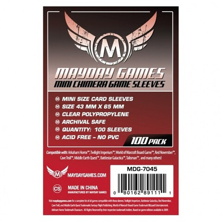 Red Label Mini Chimera Game Sleeves 43x65mm 100 Pack (MOQ 2)