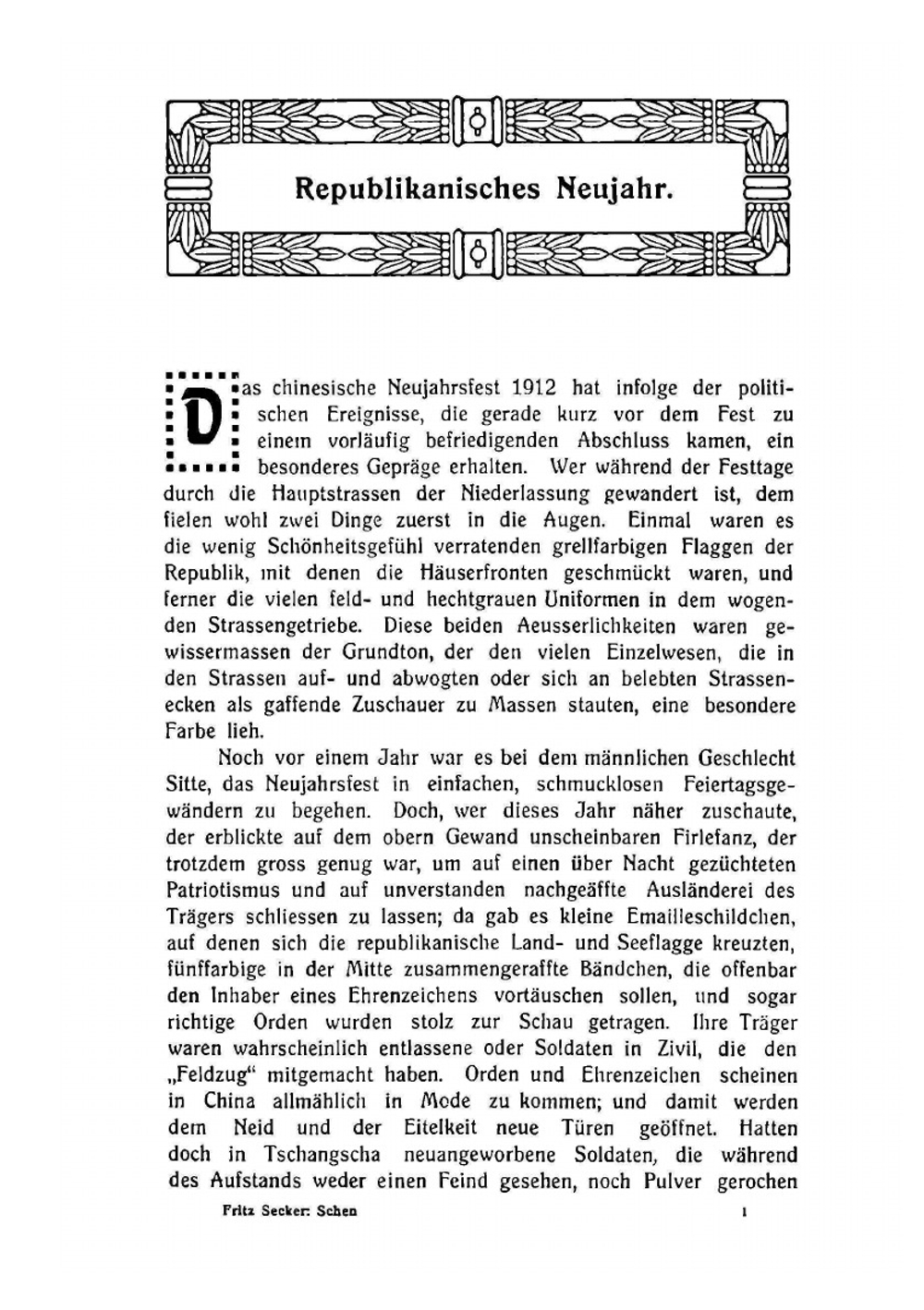 Schen | Fritz Secker