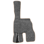 Ковры VOLVO FM до 2008 года (экокожа, бежевый, бежевый кант, синяя вышивка)