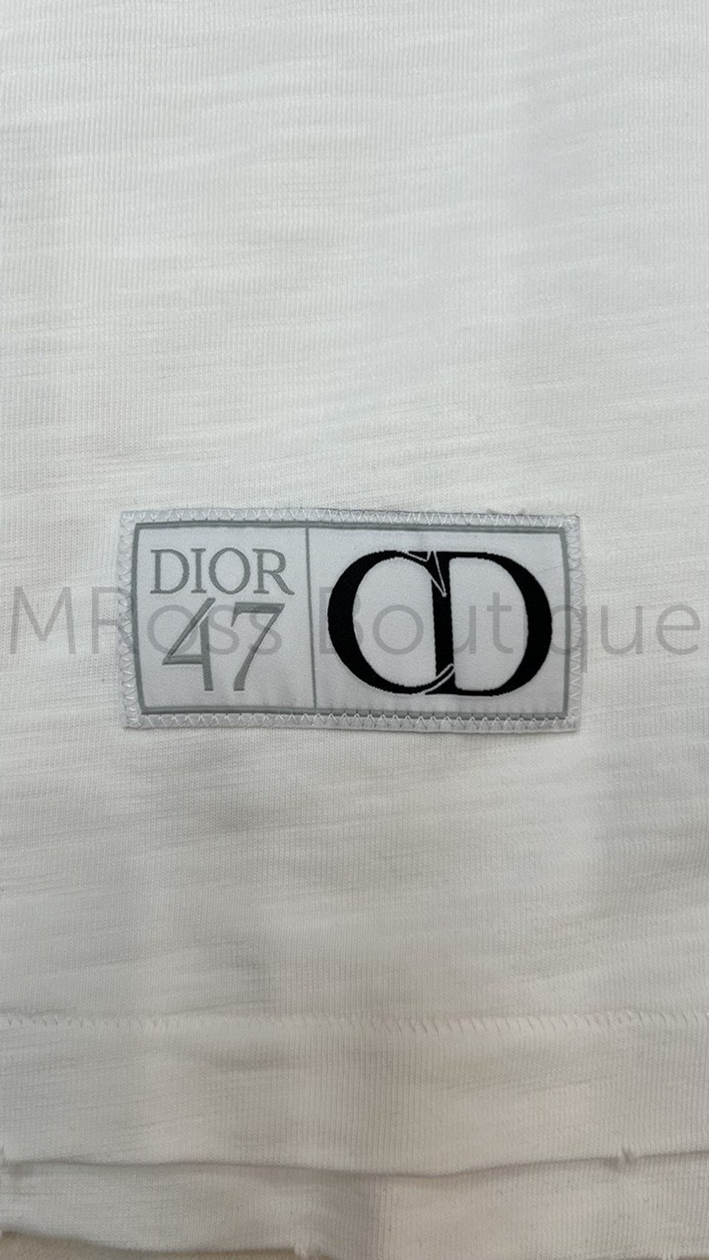 Футболка Dior с принтом 47 на груди