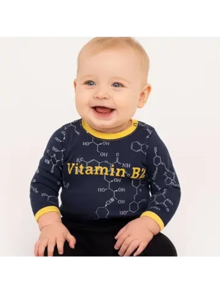 Лонгслив ясельный для мальчика хлопок