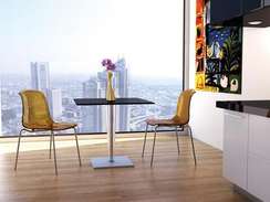 Стул Allegra прозрачный янтарный