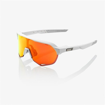 Очки спортивные 100% S2 Soft Tact Off White / HIPER Red Multilayer Mirror Lens (61003-412-01)