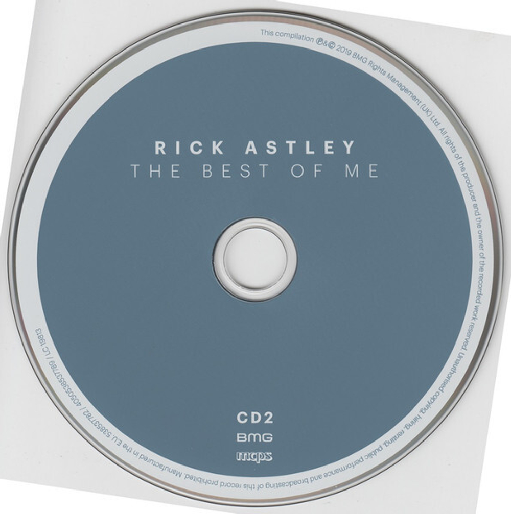 CD Rick Astley - The Best Of Me 2CD (Европа 2019г.)