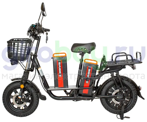 Электровелосипед SAIGE MONSTER GI 240W (60V/40Ah) - с двумя АКБ по 20Ah фото №1