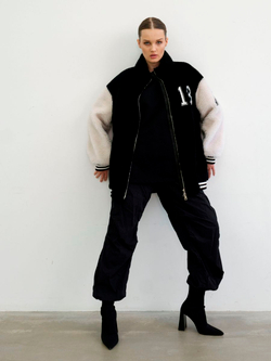 Куртка бомбер из шерсти, SilverFox (арт. S2302-001-7,9)