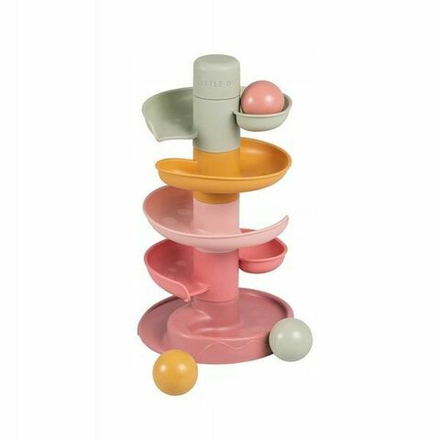 Игровой набор Little Dutch Spiral Tower Pink - Спиральная башня с мячиками для малышей - Little Dutch 2007439