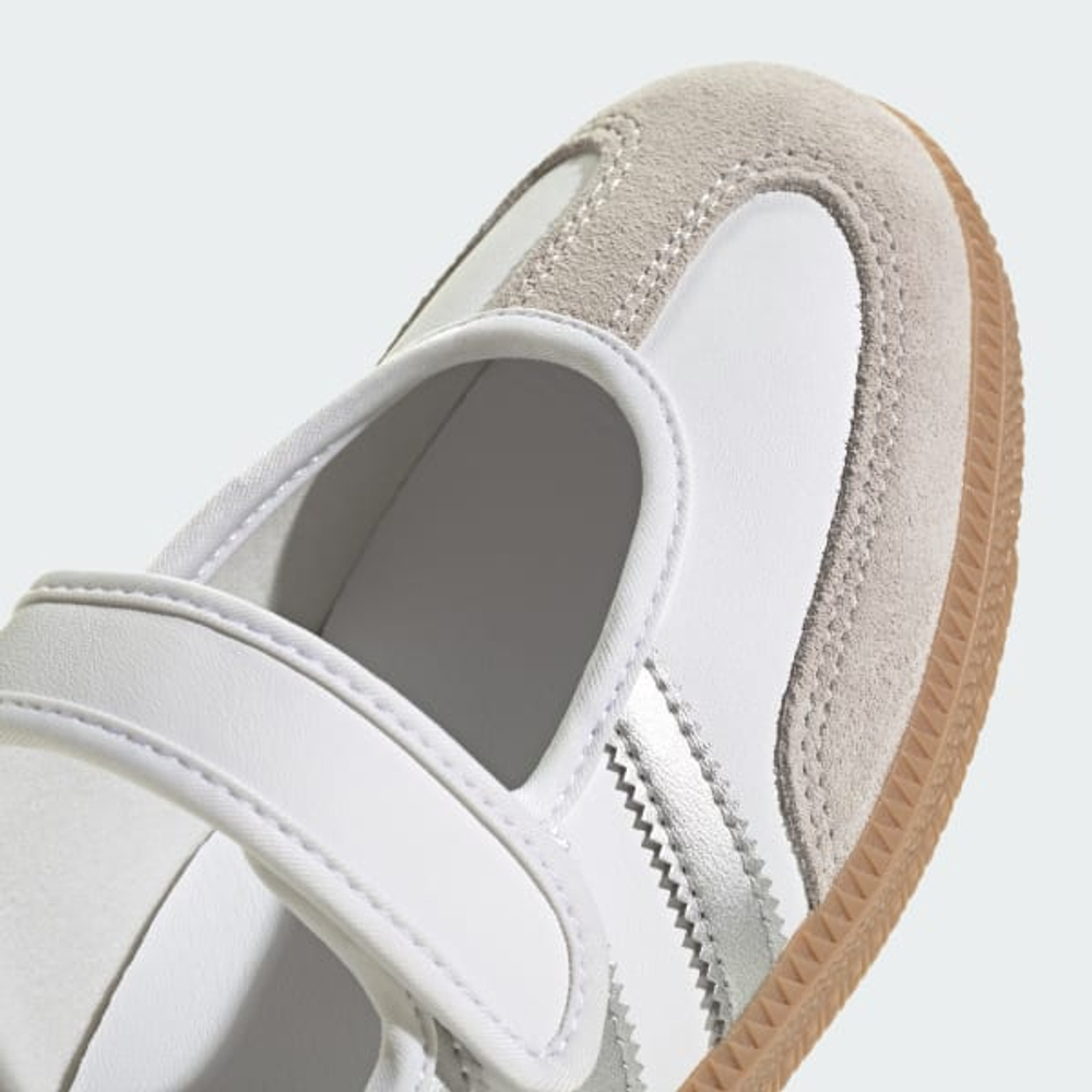 ADIDAS Кроссовки Samba Jane, белый/серебряный