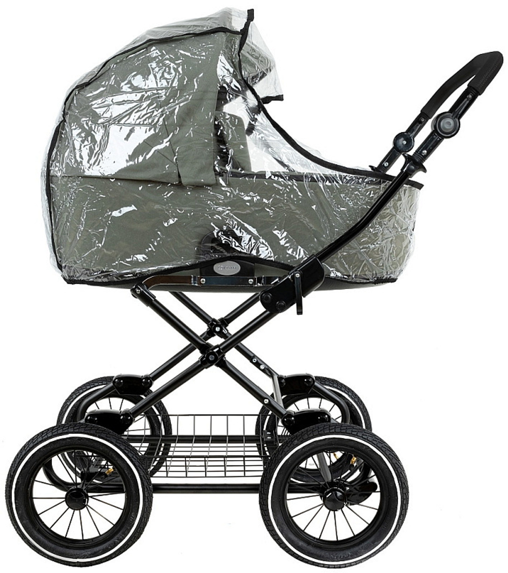 Детская коляска Roan Bass Next Classic d12 2.0 2 в 1 BNC/82/2 Sage Green/Black/руч.Black
