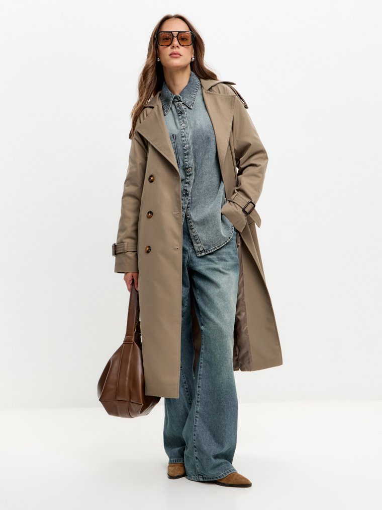 Классический плащ из хлопка