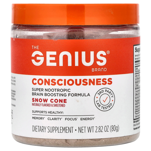 The Genius Brand, Consciousness, снежный кокос, 80 г (2,82 унции)