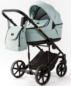 Детская коляска Adamex Locco Light 2 в 1 LL-TK27 TIP (СЕРО-ЗЕЛЕНЫЙ)