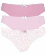 Набор из 3 розово-бежевых трусиков-слип Olivia (Размер: M) (Цвет: разноцветный)