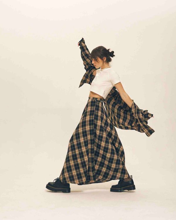 Рубашка Cowboy Basic 8 в клетку черная - фото 2