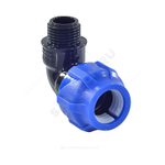 Отвод компрессионный ПЭ Дн 20х1/2"х90гр НР Ру16 VALFEX 1210012420012