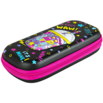 Пенал BRAUBERG 1 отделение 1 откидная планка EVA 22х10х5 см "Pop style" (2 штуки в упаковке)