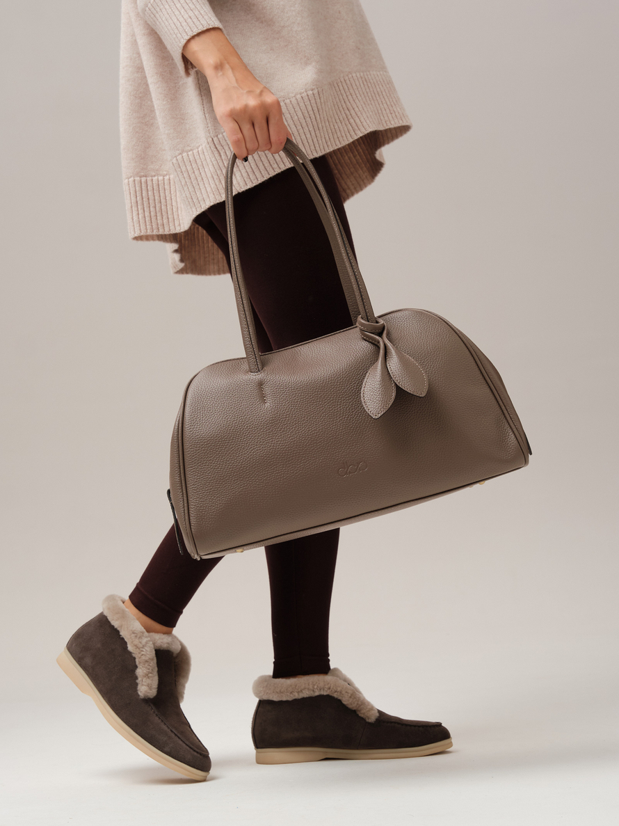 Кожаная сумка DBR 31338 таупе