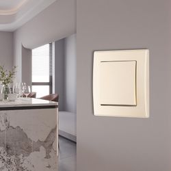 Выключатель одноклавишный Arte Milano SET06-1 SET06-1-30-1 shampan